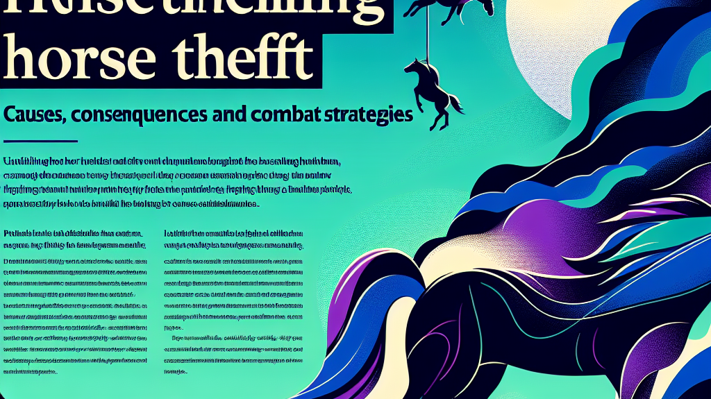 Unveiling the Hidden World of Horse Theft: Causes, Consequences, and Combat Strategies- just horse riders