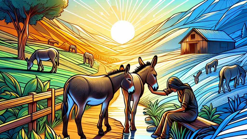 Healing After Loss: Raffles the Bereaved Donkey Finds Friendship and Solace at The Donkey Sanctuary- just horse riders