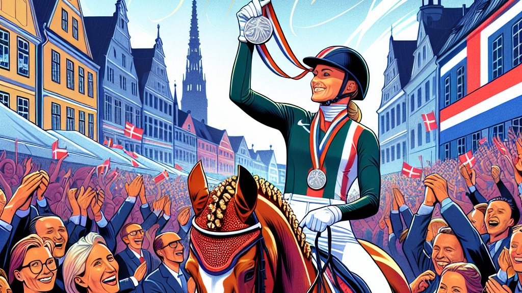 Denmark Celebrates Historic Silver Medal in Dressage at Paris 2024 Olympics- just horse riders