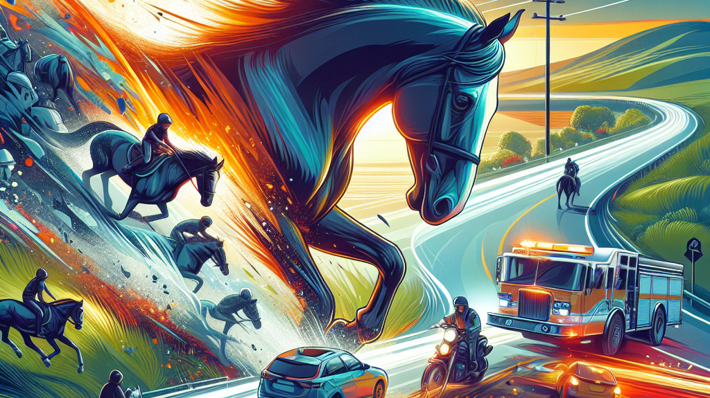 Tragic Horse Accident Sparks Movement for Enhanced Equestrian Road Safety- just horse riders