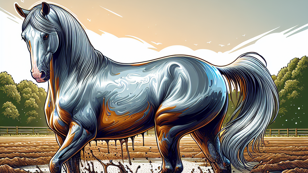 Top Tips for Keeping Your Grey Horse's Coat Clean and Gleaming in Muddy Conditions- just horse riders