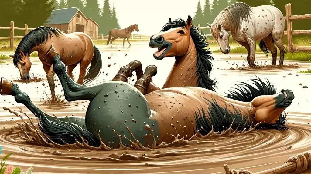 Unveiling How Wild Horses Stay Clean - just horse riders