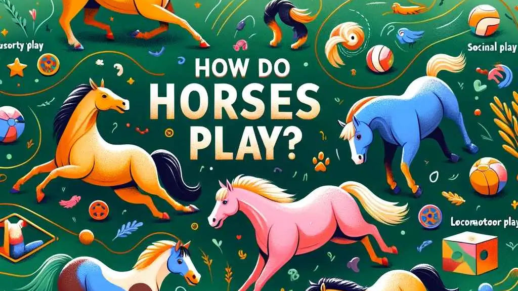 how do horses play? - just horse riders
