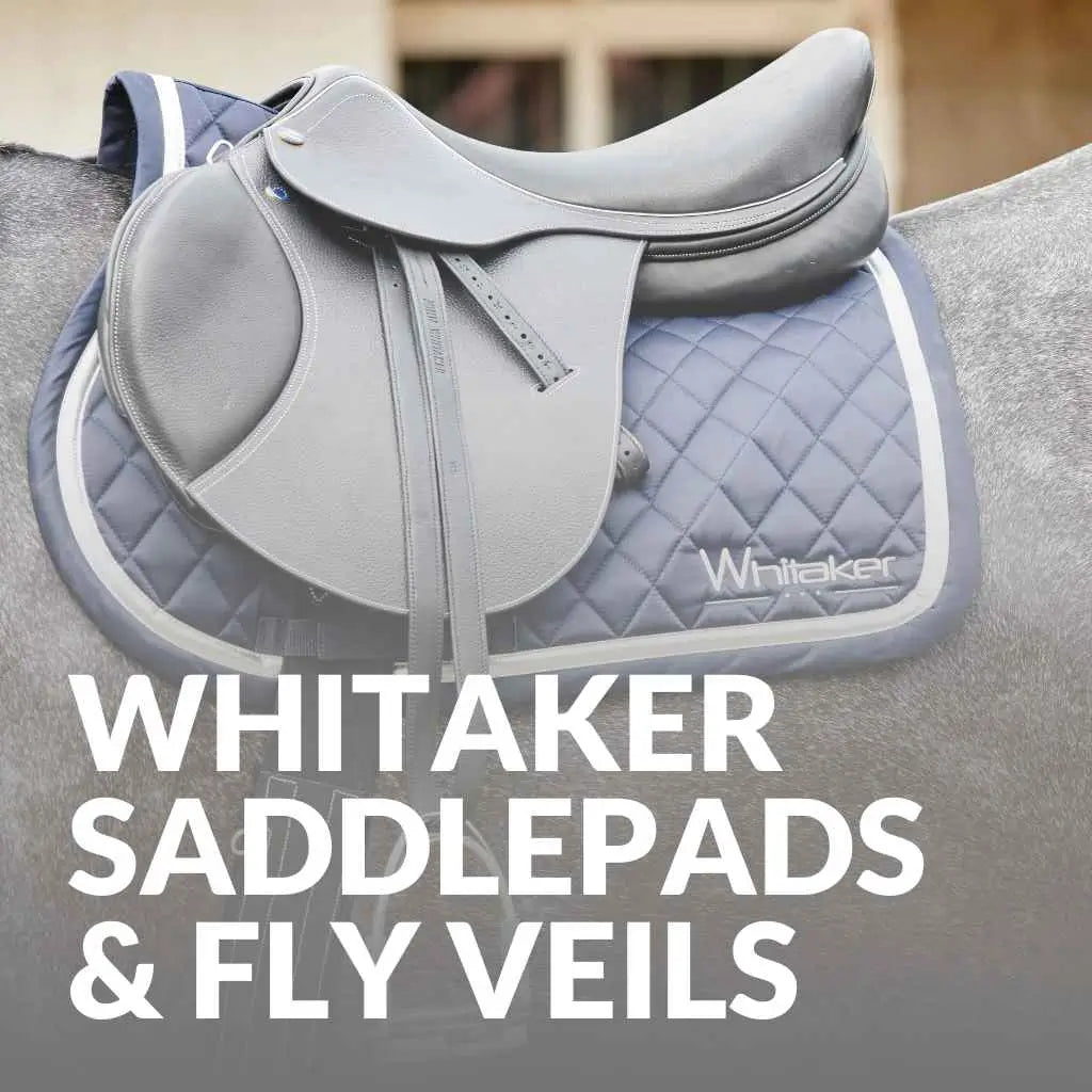 whitaker saddle pads and fly veils - just horse riders
