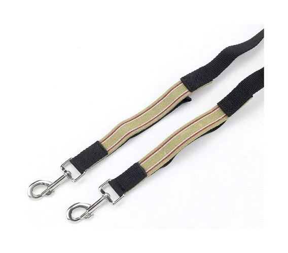 Rênes Latérales Smith-Worthington Cuir Noir Et élastique - Acier Inox - Neuves
