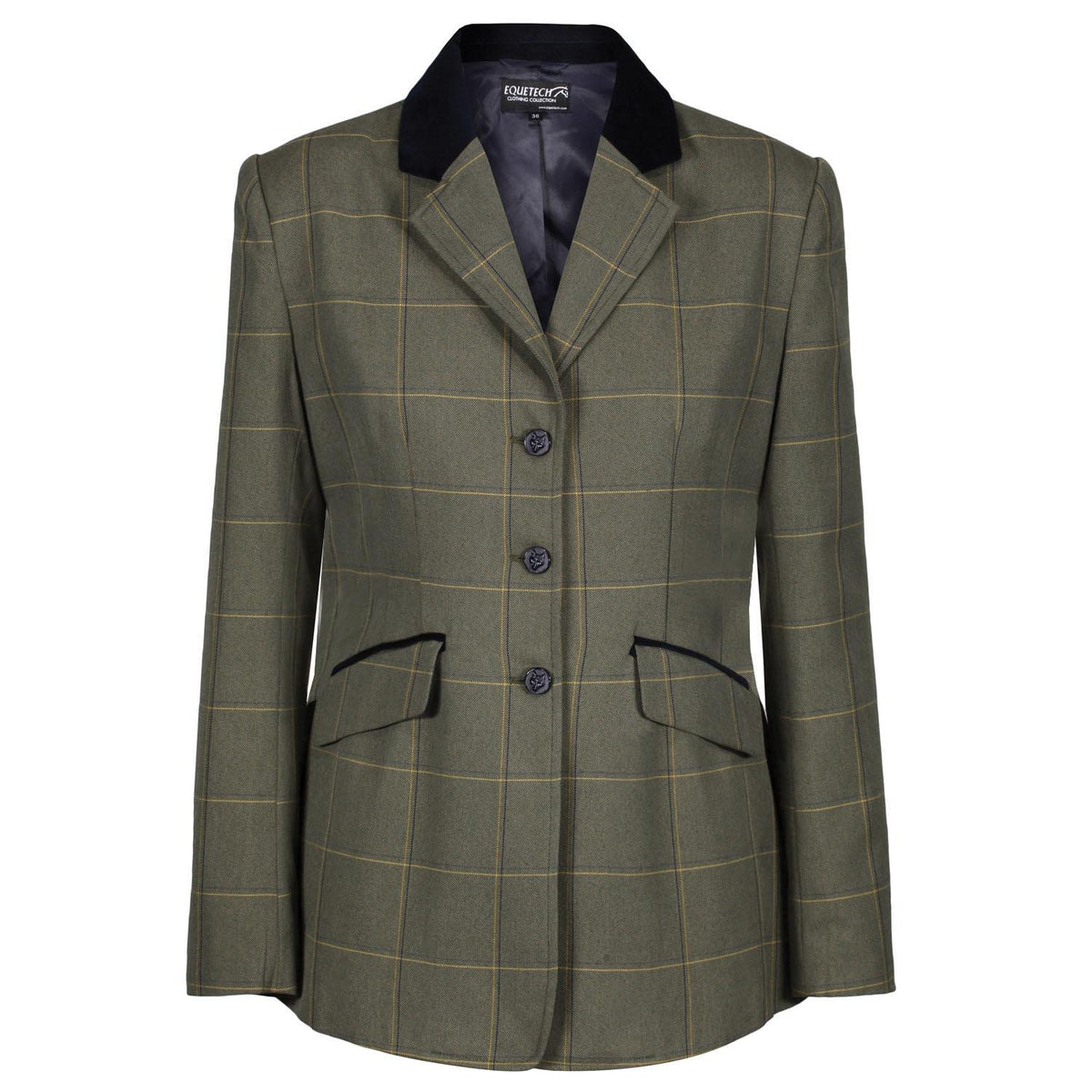 Veste Enfant Equetech Adstock Tweed Vert – Taille 24 – Neuve Avec étiquettes