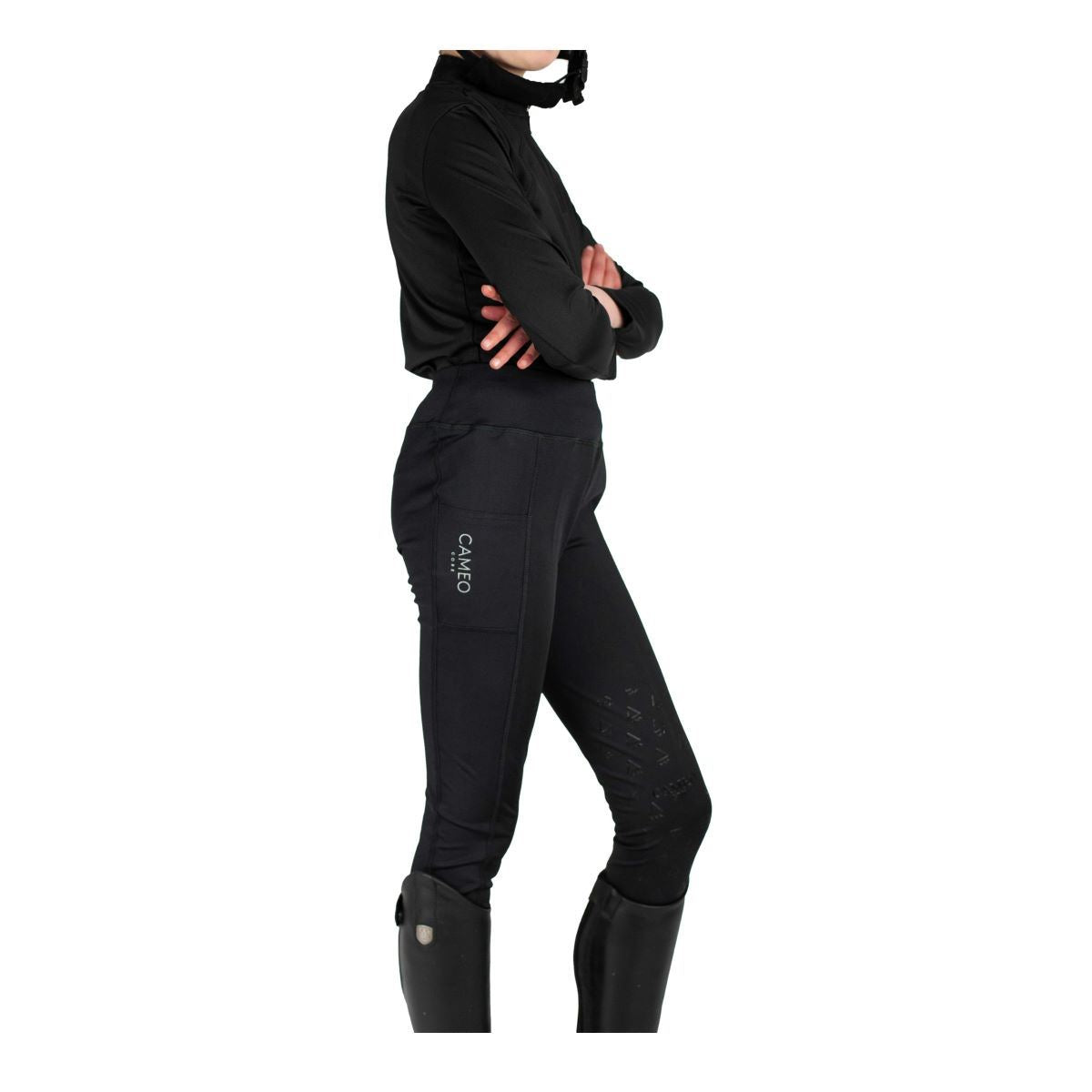 Cameo Equine Junior Core Horse Riding Tights Comfortable Flexible Phone Pocket - Just Horse Riders