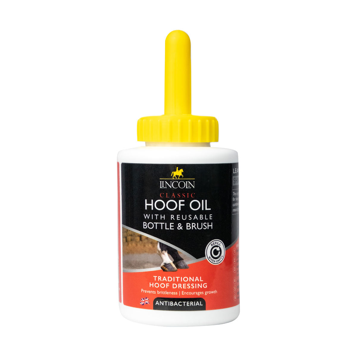 Lincoln Classic Hoof Oil With Reusable Bottle & Brush - Just Horse Riders