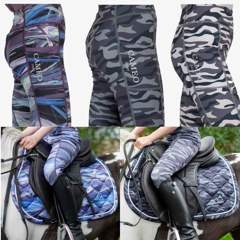 Cameo Equine Zest Junior Riding Tights with Silicone Seat & Phone Pocket - Just Horse Riders