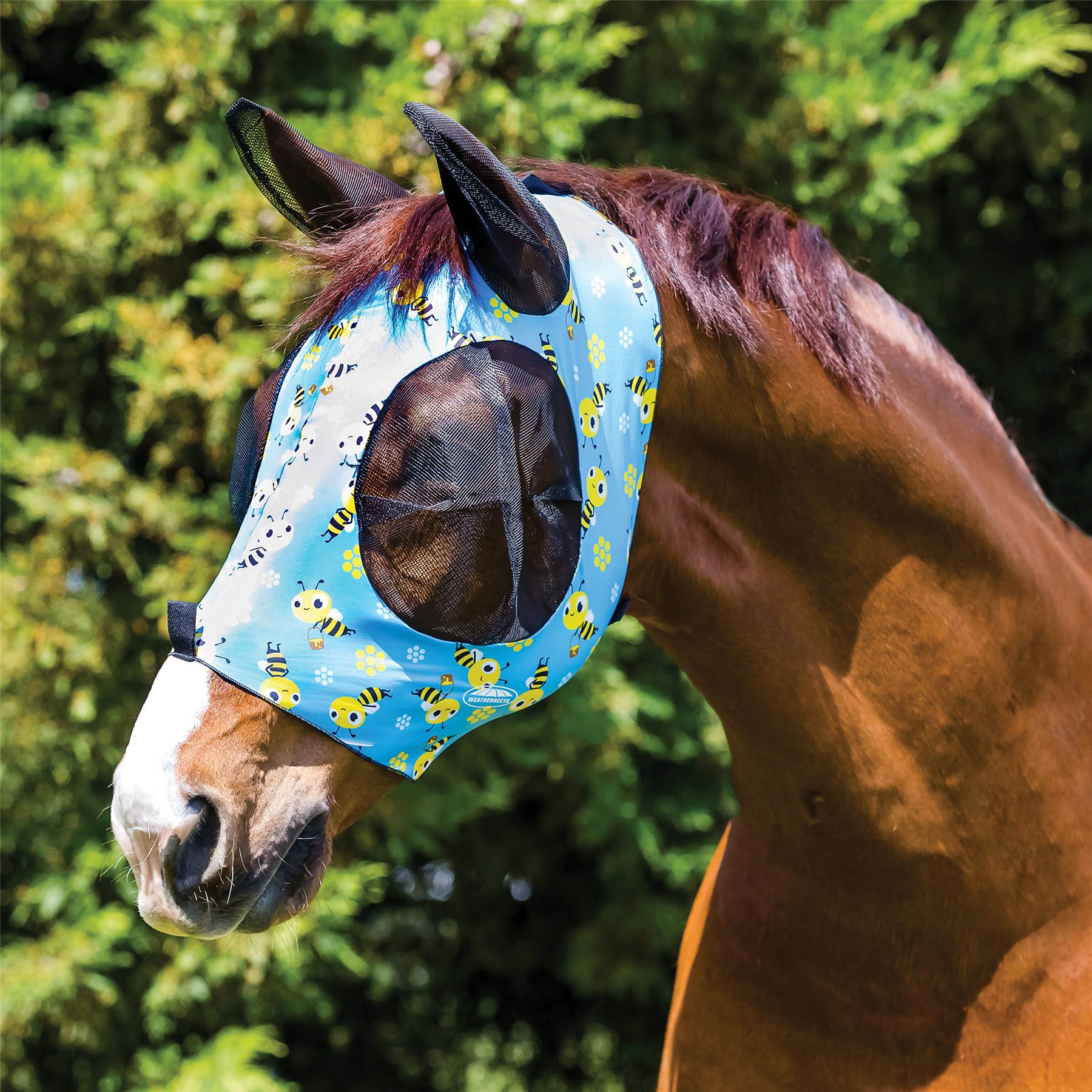 Weatherbeeta Deluxe Stretch Bug Eye Saver With Ears - Just Horse Riders
