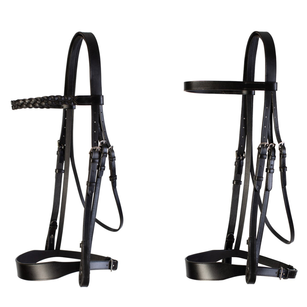 Cameo Equine Hunt Bridle 2 Brownbands Versatile for General Use Hunting Showing - Just Horse Riders