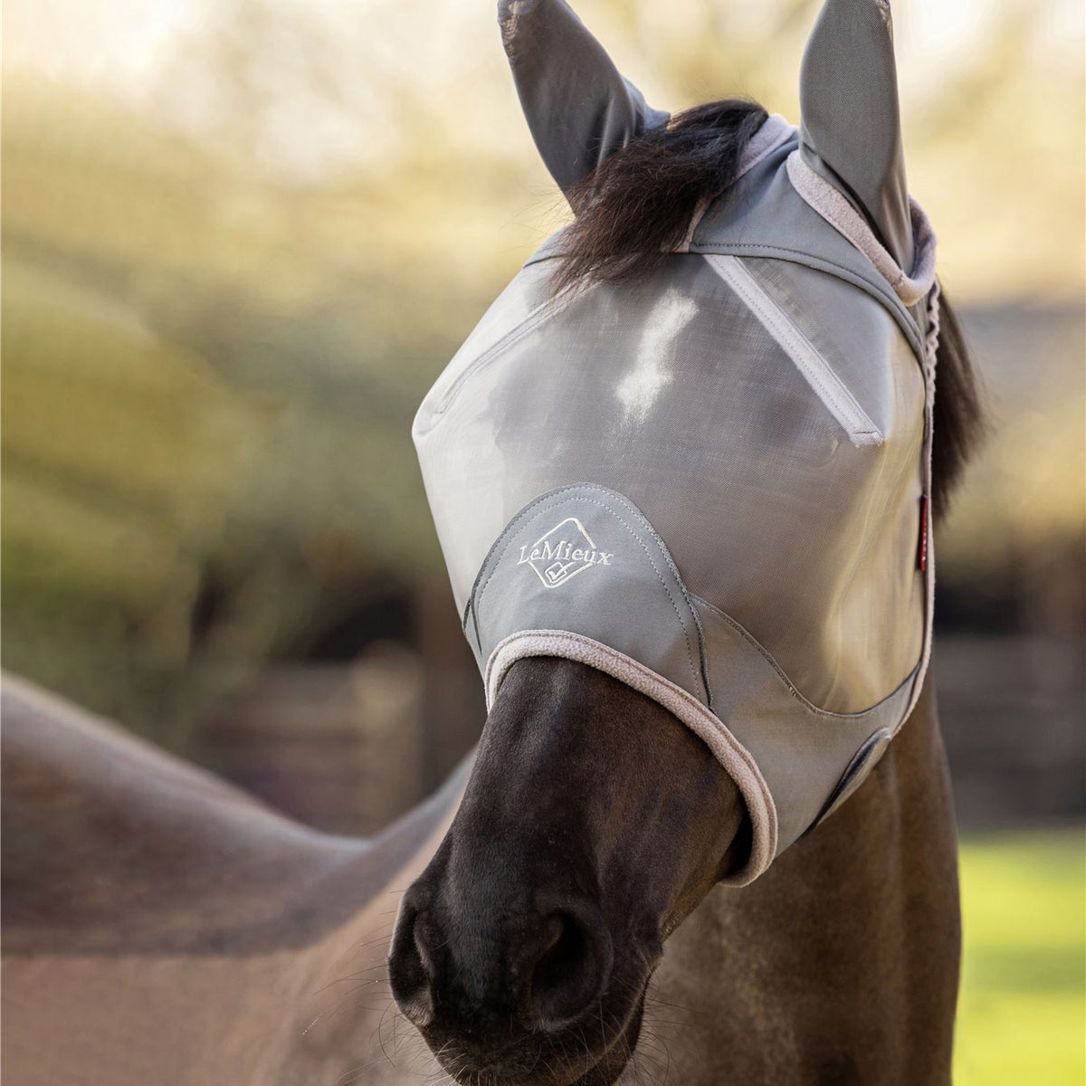 Lemieux Armourshield Pro Half Grey Fly Mask