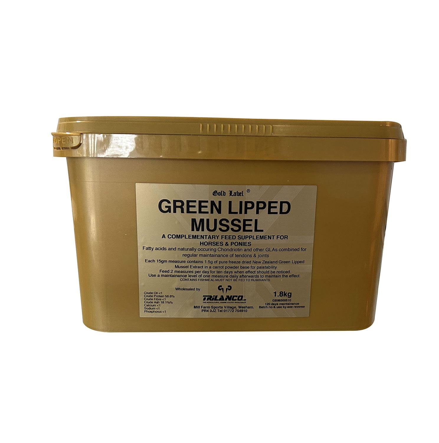 Gold Label Green Lipped Mussel - Just Horse Riders