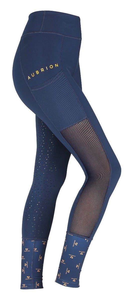 Shires Aubrion Elstree Mesh Riding Tights - Just Horse Riders