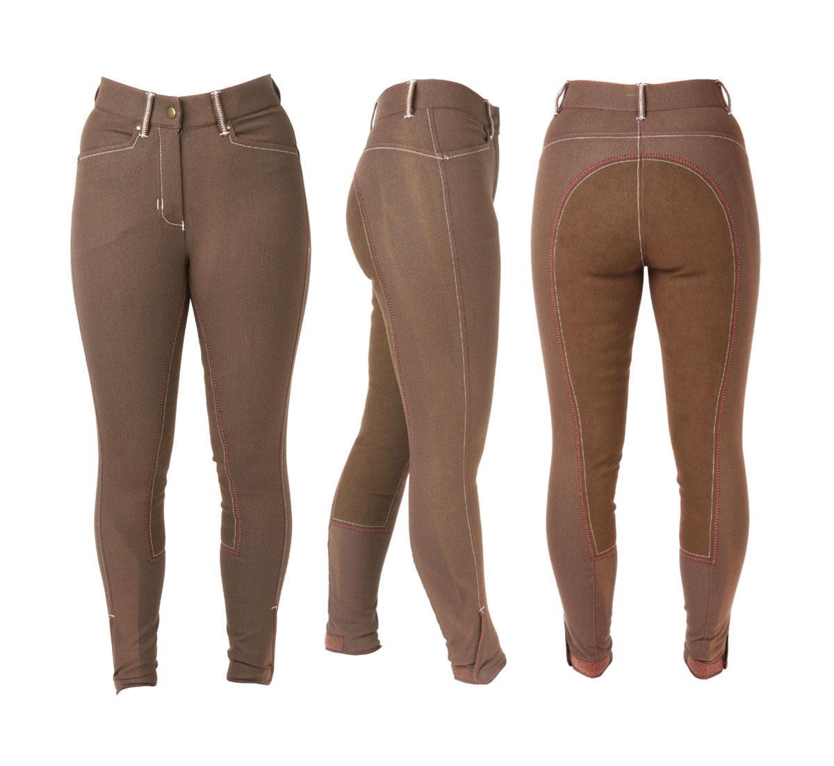 HyPERFORMANCE Denim Look with Leather Seat Ladies Breeches - Just Horse Riders