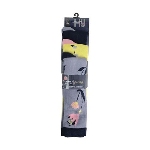 HyFASHION Floral Delight Socks (Pack of 3) - Just Horse Riders