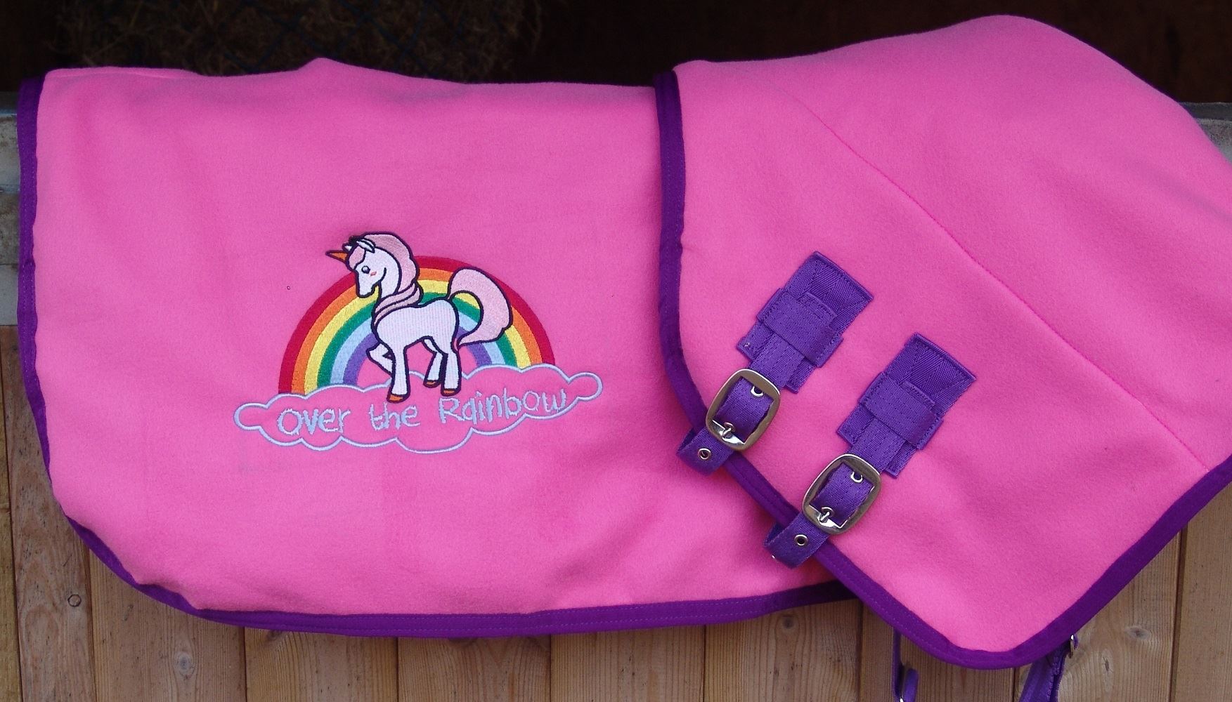 Cameo Over The Rainbow Fleece Rug - Just Horse Riders