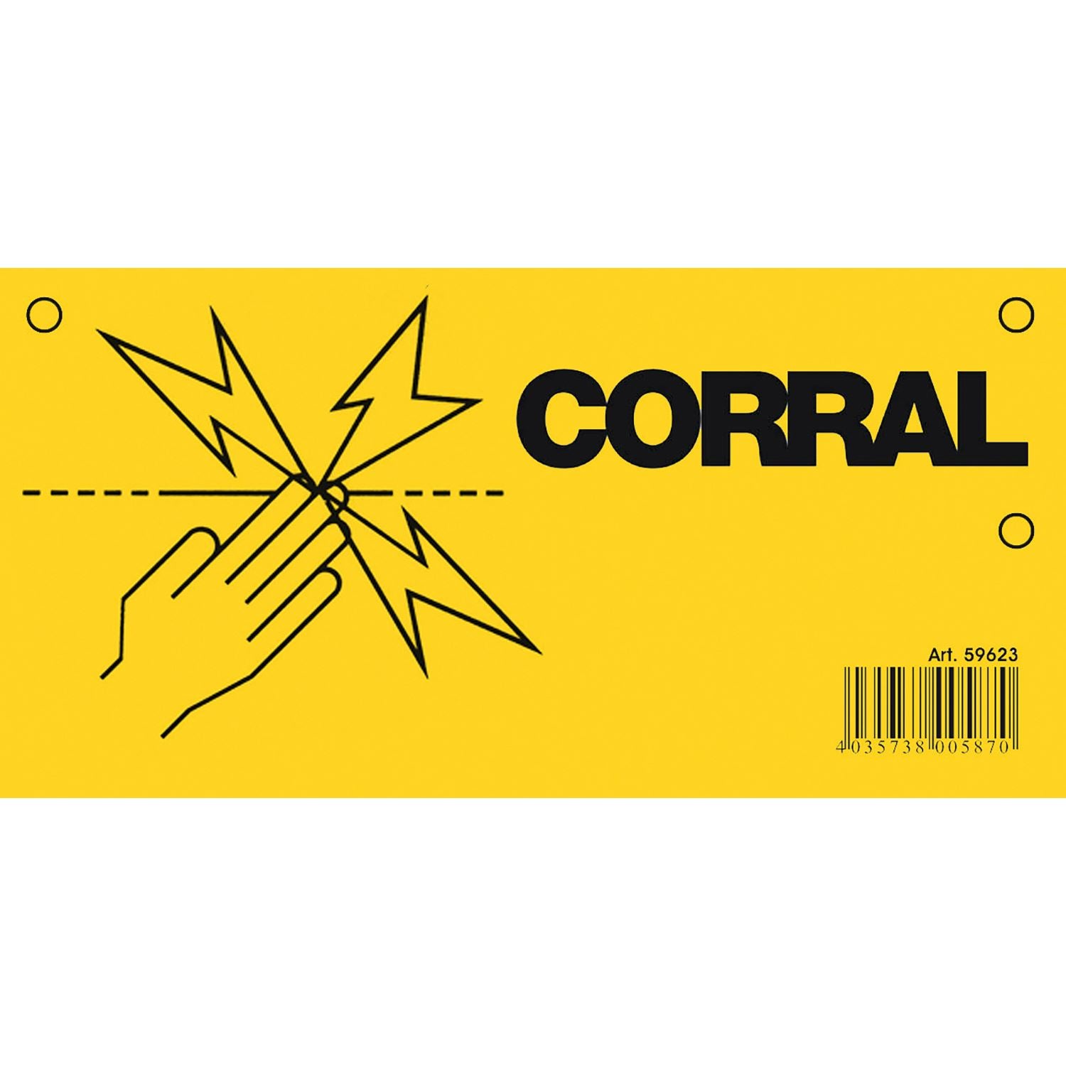 Corral Warning Sign Electric Fence - Just Horse Riders