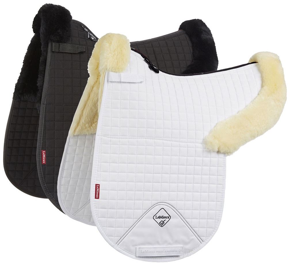 LeMieux Lambswool Dressage Half Lined Numnah (D-Ring) - Just Horse Riders