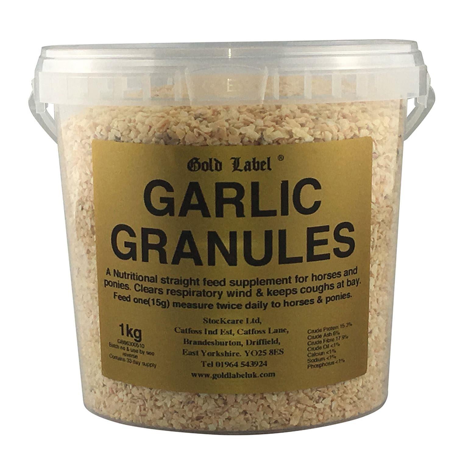 Gold Label Garlic Granules - Just Horse Riders