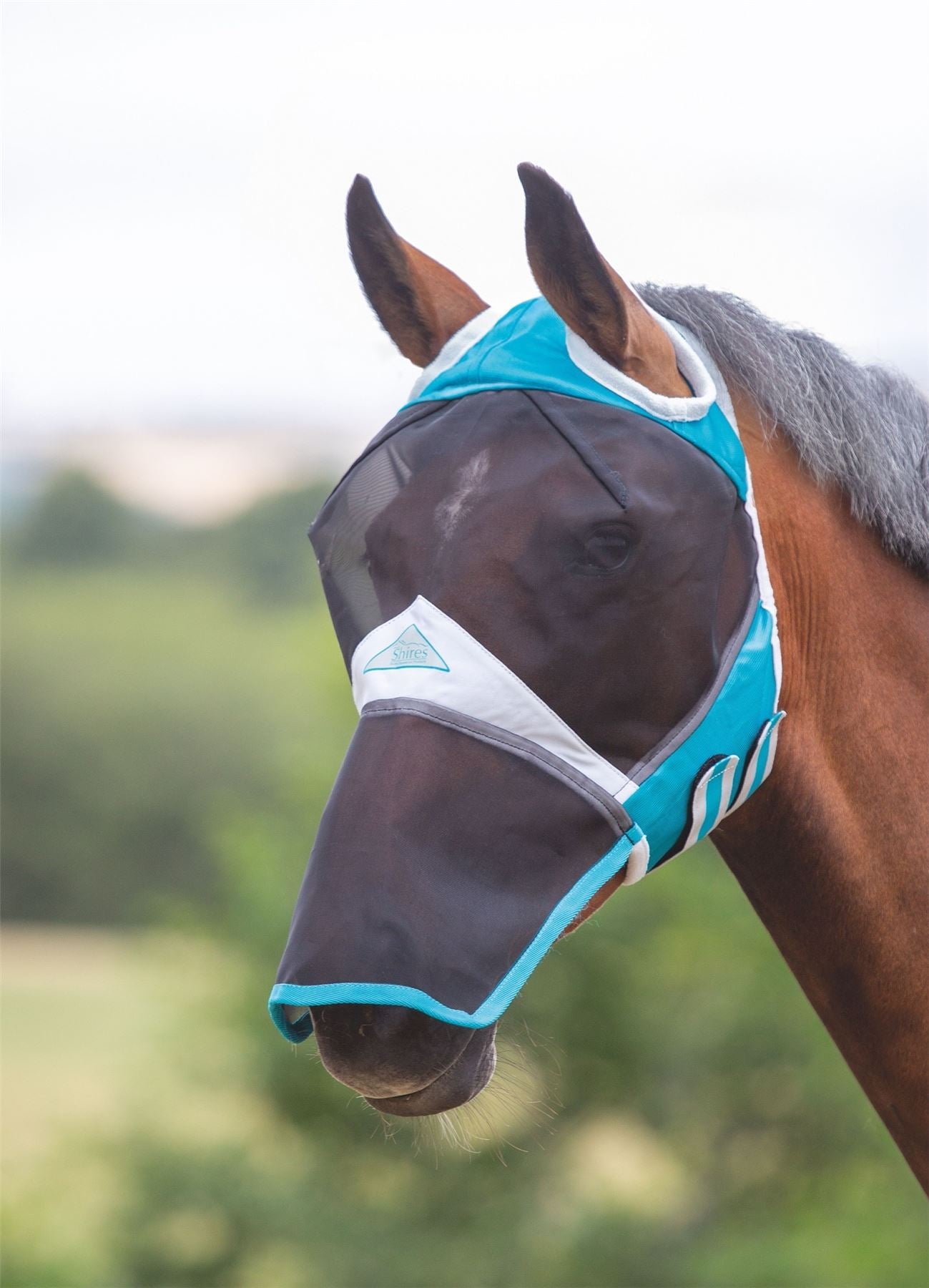 Shires Fine Mesh Fly Mask With Ear Hole & Nose - Just Horse Riders