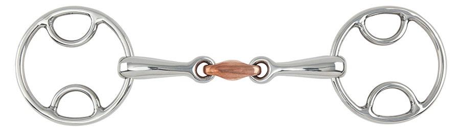 Shires Bevel Bit With Copper Lozenge - Just Horse Riders