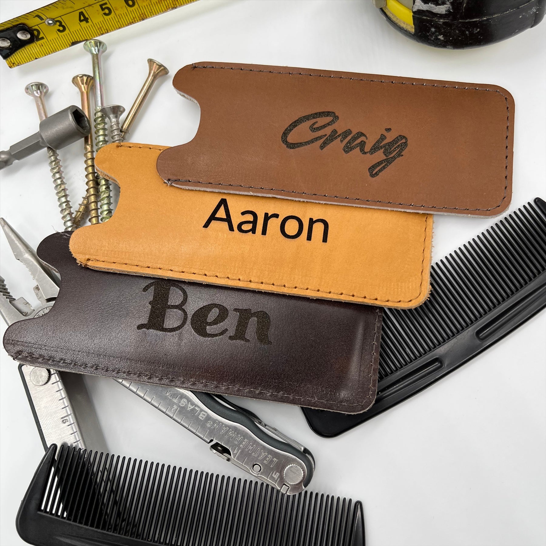 Personalised Englander Leather Comb Case - Just Horse Riders