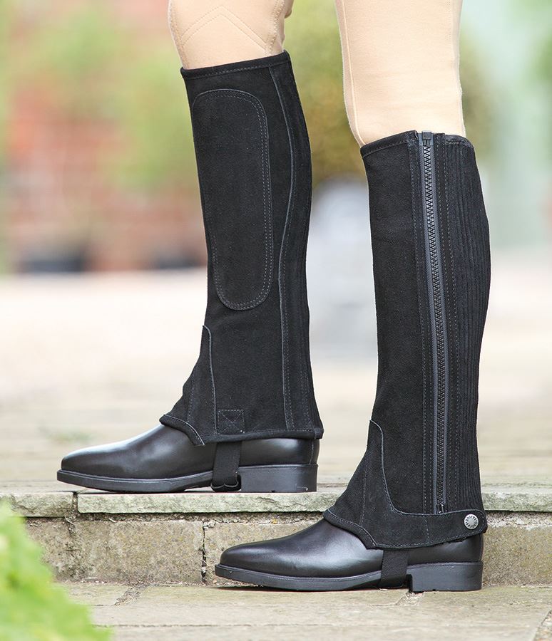 Shires Suede Half Chaps - Adults - Just Horse Riders