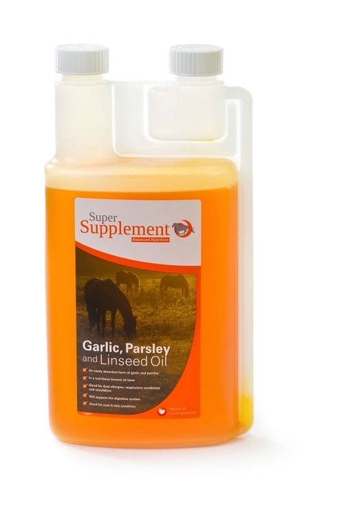 Super Supplement Garlic  Parsley & Linseed Oil - Just Horse Riders