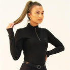 Gallop Equestrian Long Sleeve Zipped Neck Base Layer - Just Horse Riders