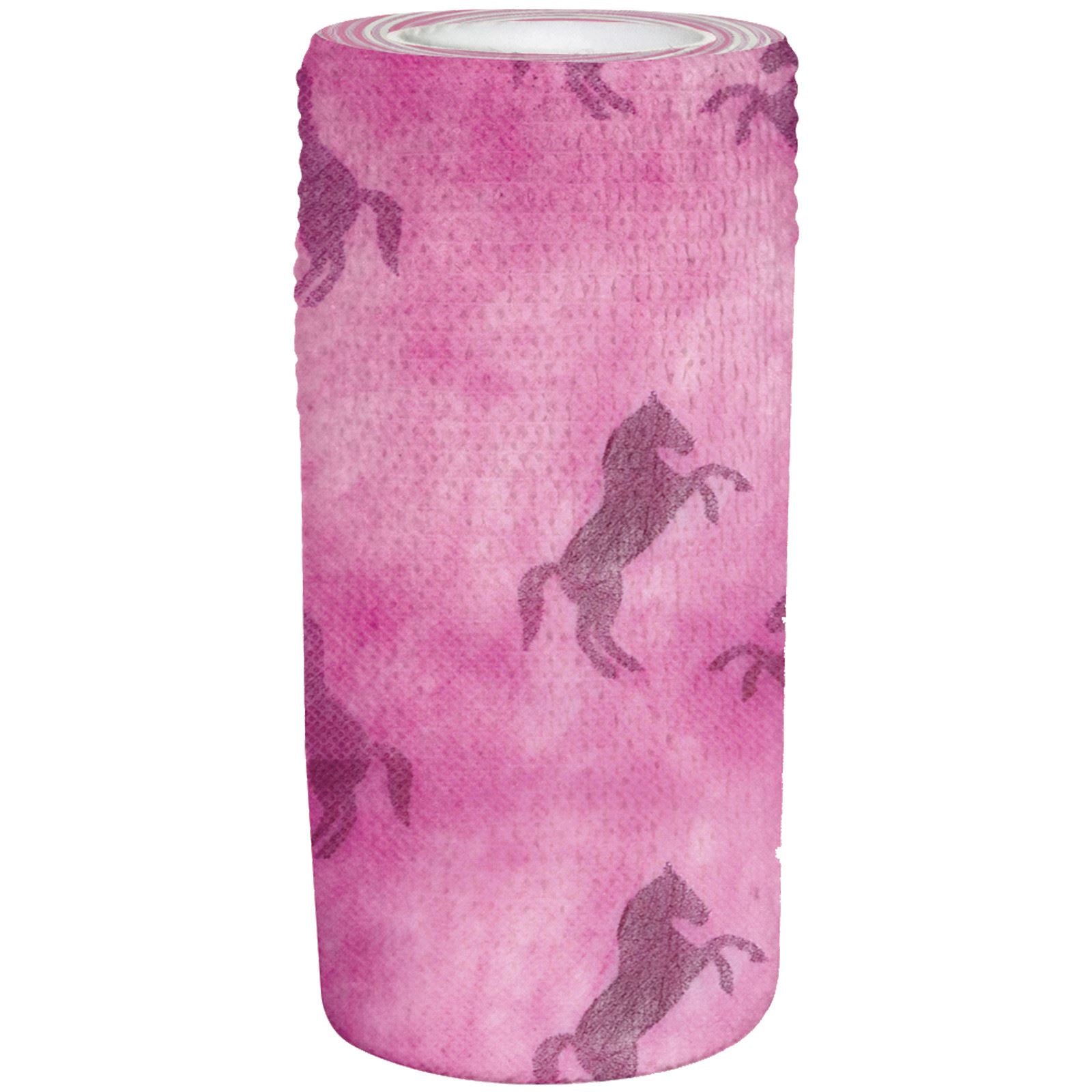 Perry Equestrian 100mm x 4.5m Cohesive Bandage (Pink Pony) - Just Horse Riders