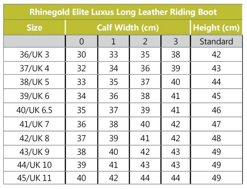 Rhinegold Elite Luxus Leather Laced Riding Boot - Just Horse Riders