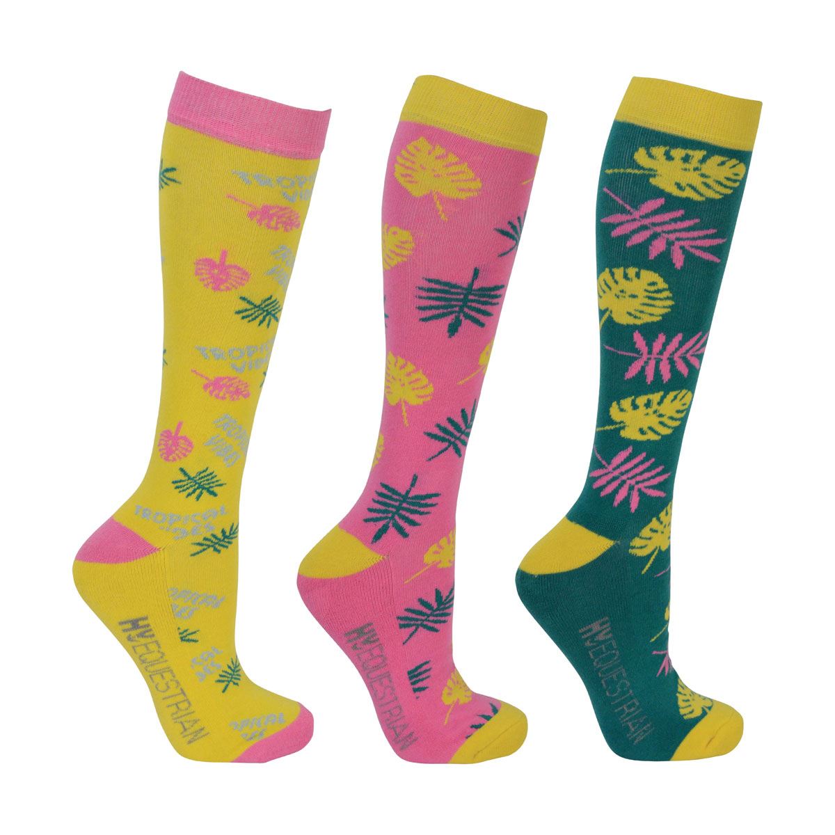 Hy Equestrian Tropical Vibes Socks (Pack 3) - Just Horse Riders