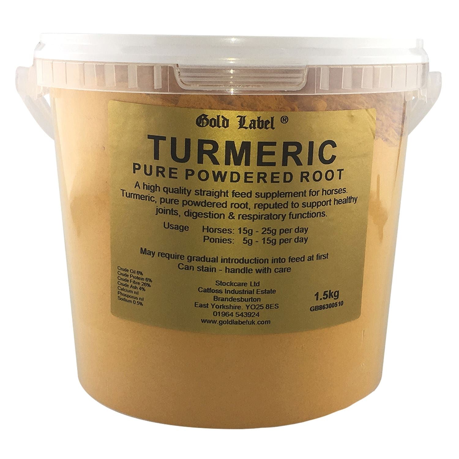 Gold Label Turmeric - Just Horse Riders