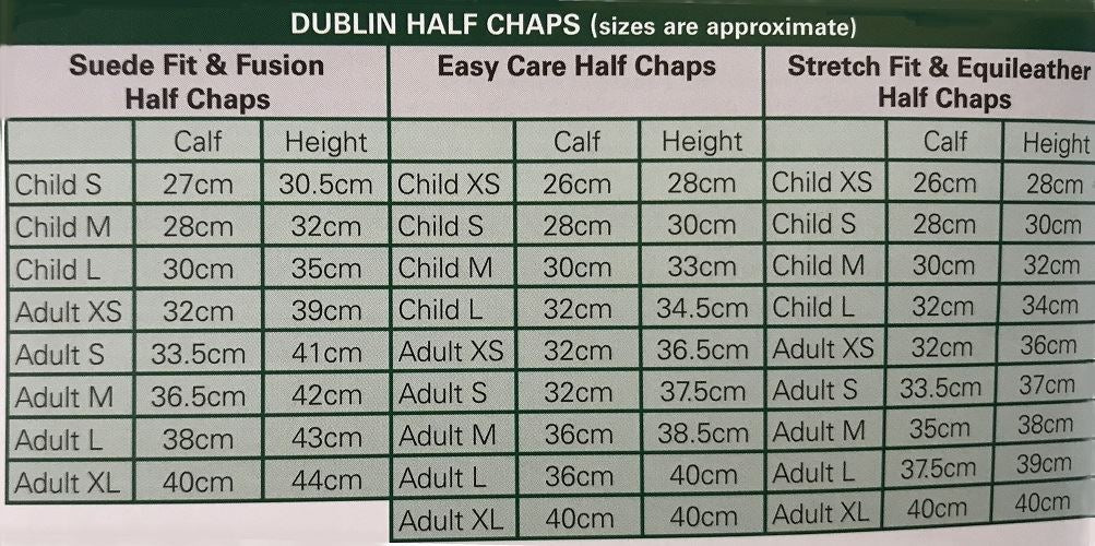 Dublin Easy-Care Wave Grip Half Chap - Just Horse Riders