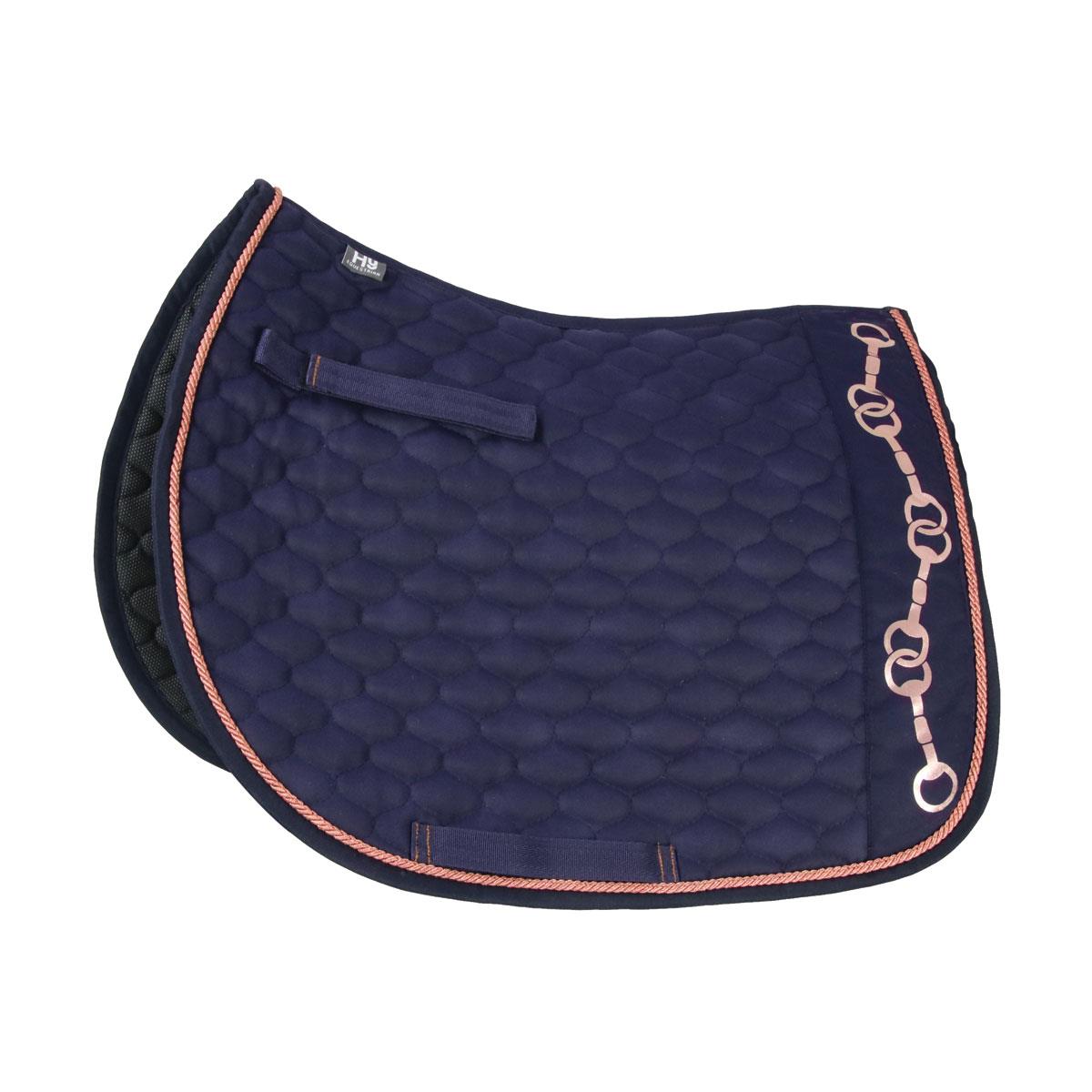 Hy Equestrian Exquisite Stirrup and Bit Collection Saddle Pad - Just Horse Riders