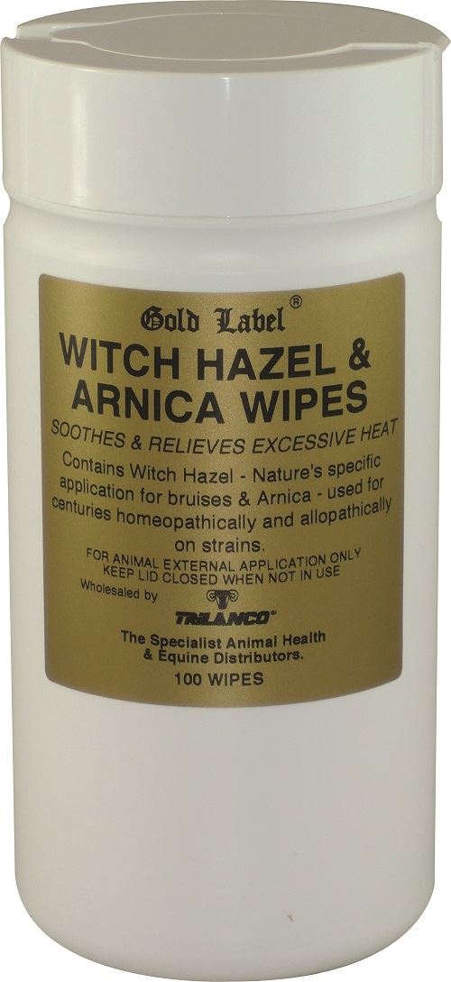 Gold Label Witch Hazel & Arnica Wipes - Just Horse Riders