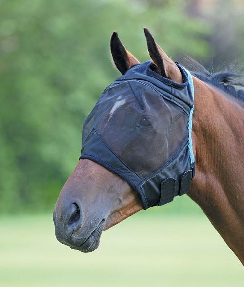 Shires Fine Mesh Fly Mask With Ear Hole - Just Horse Riders