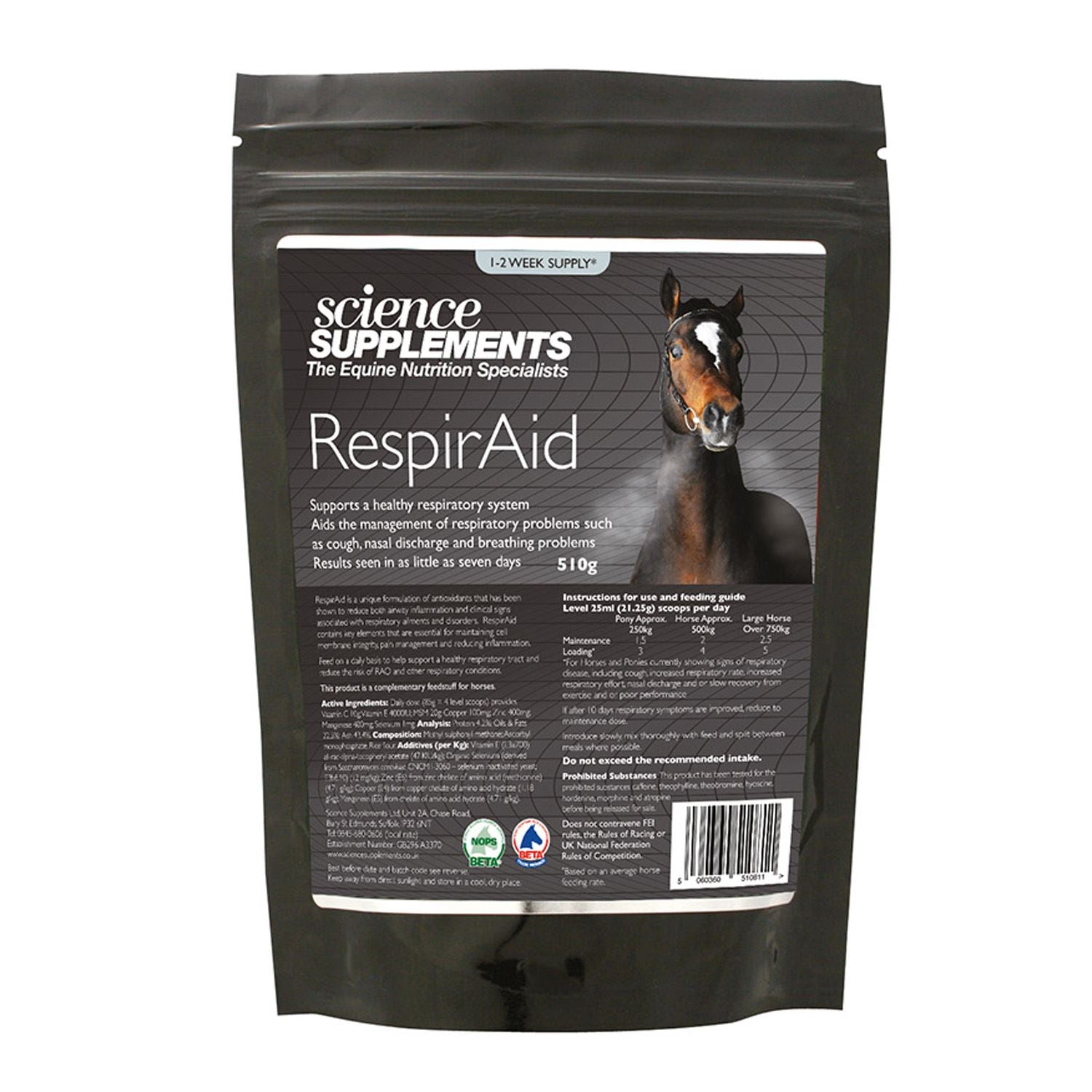 Science Supplements Respiraid - Just Horse Riders