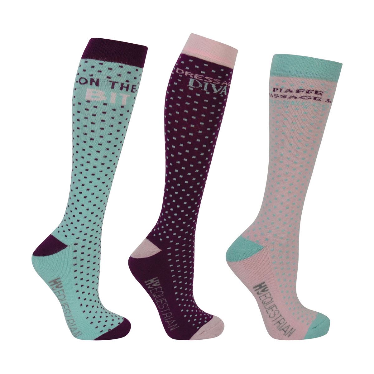 Hy Equestrian Dressage Socks (Pack of 3) - Just Horse Riders