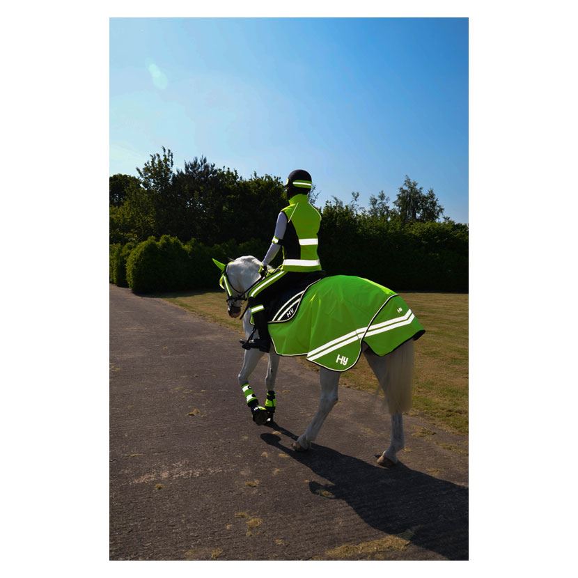 Reflector Mesh Exercise Sheet by Hy Equestrian - Just Horse Riders