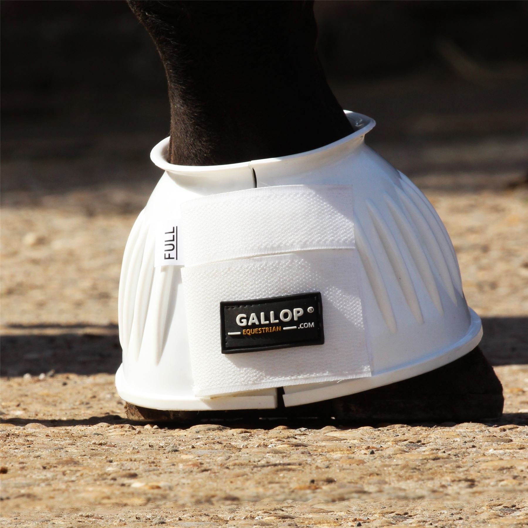 Gallop Equestrian Double Taped Pvc Ribbed Over Reach Boots - Just Horse Riders