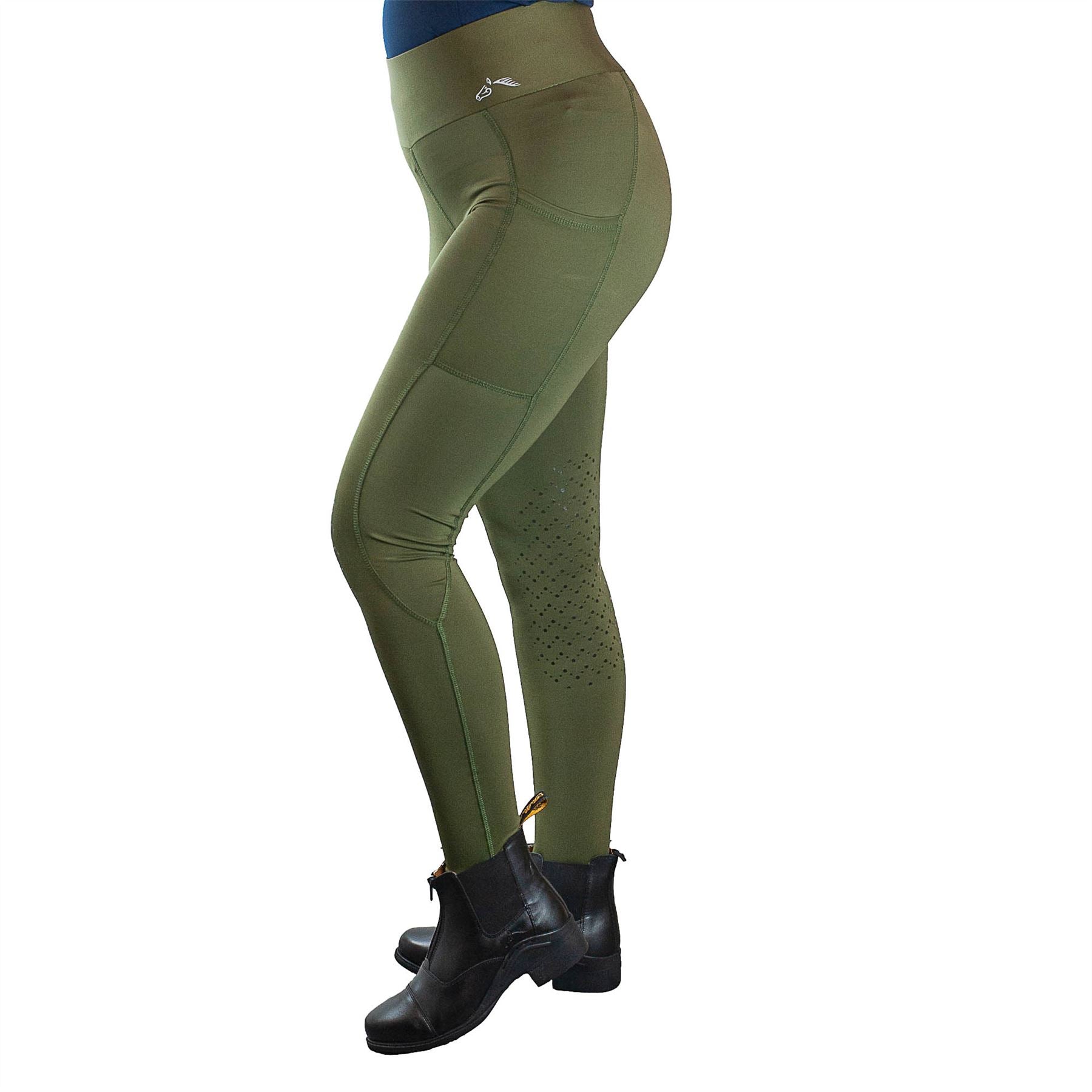 Gallop Equestrian High Waist Pocket Tights - Just Horse Riders