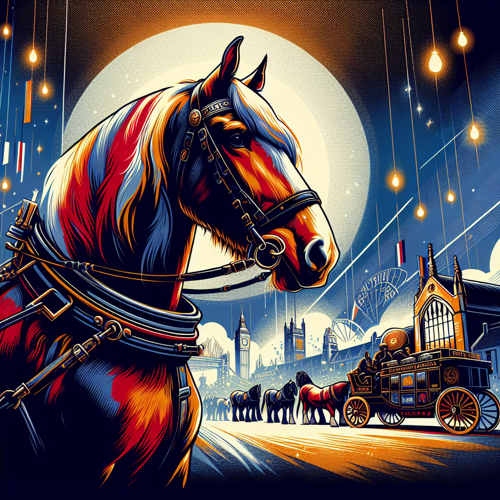 Meet Cosmo, the Majestic Shire Horse Stealing the Show at Kynren's Epic Historical Spectacle- just horse riders