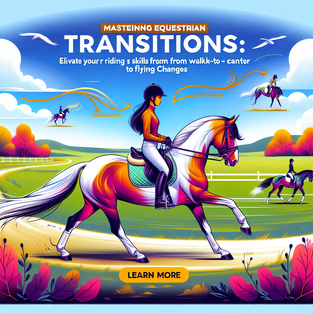 Mastering Equestrian Transitions: Elevate Your Riding Skills from Walk-to-Canter to Flying Changes- just horse riders