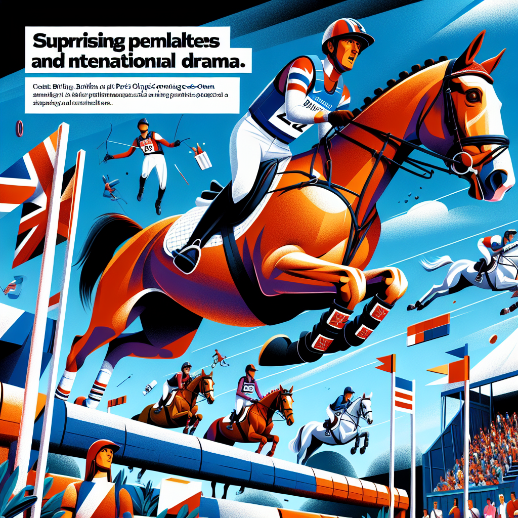 Britain Takes Charge at Paris 2024 Olympic Eventing Cross-Country Amidst Surprising Penalties and International Drama- just horse riders