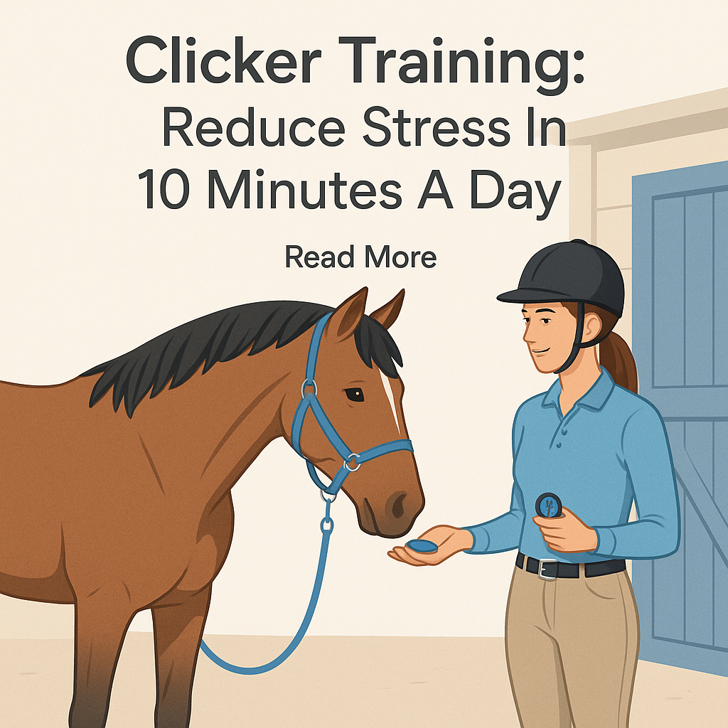 Clicker Training: Reduce Stress In 10 Minutes A Day- just horse riders
