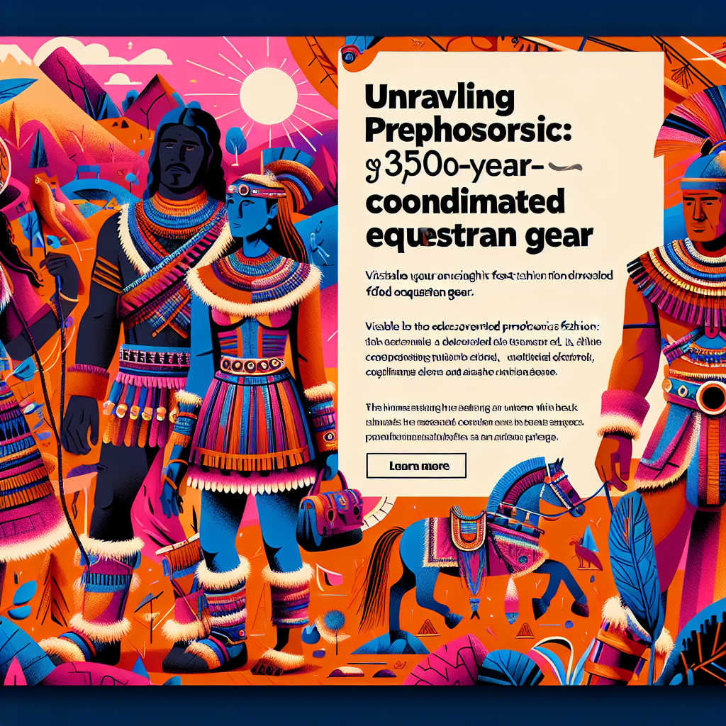 Unraveling Prehistoric Fashion: The Discovery of 35,000-Year-Old Coordinated Equestrian Gear- just horse riders