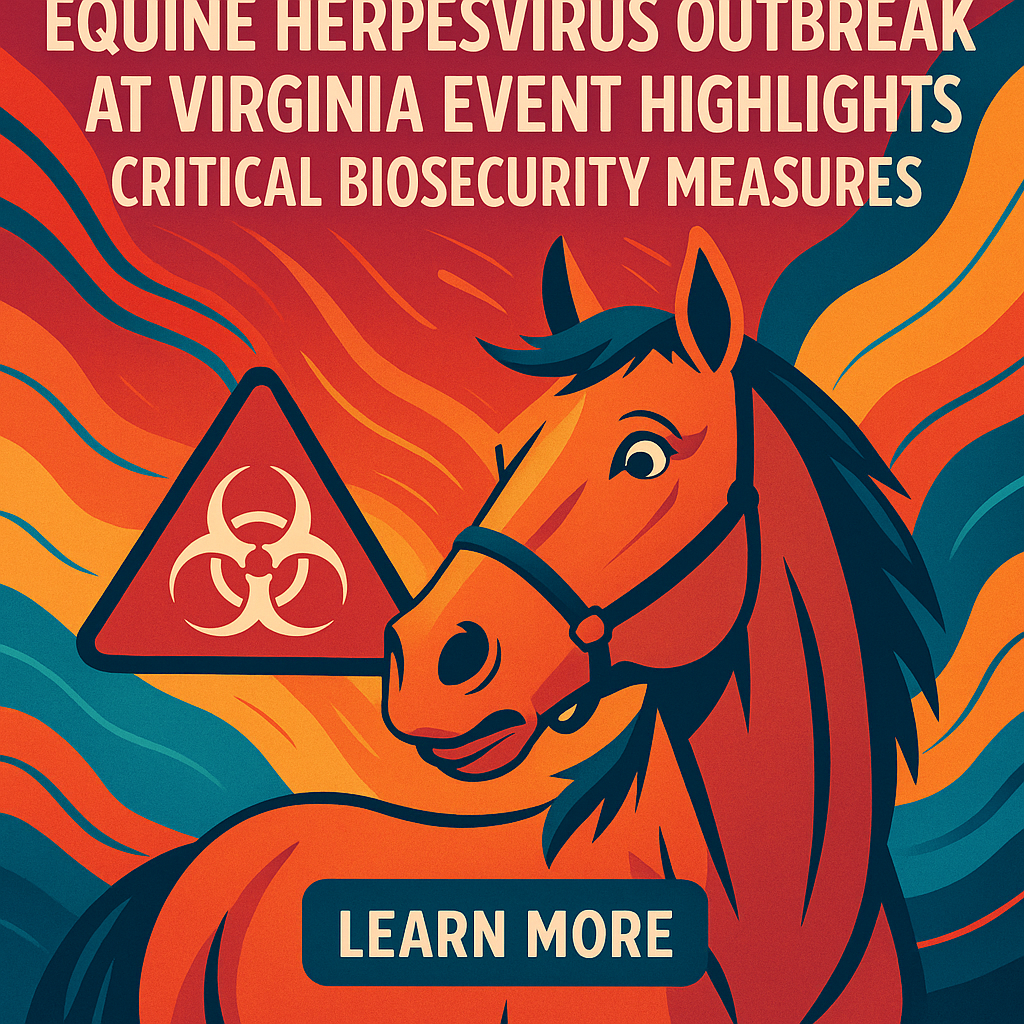Equine Herpesvirus Outbreak at Virginia Event Highlights Critical Biosecurity Measures- just horse riders