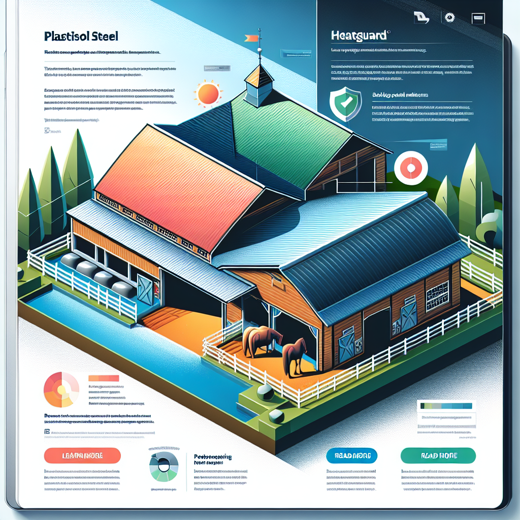 Explore the Best Roofing Options for Your Stable: Pros and Cons of Plastisol Steel, Heatguard, and Onduline Roofs- just horse riders